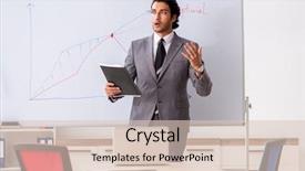  Presentation with whiteboard kids cute cartoon - Amazing presentation design having young handsome businessman in front backdrop and a lemonade colored foreground