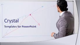  Presentation with whiteboard kids - Presentation consisting of young handsome businessman in front background and a  colored foreground
