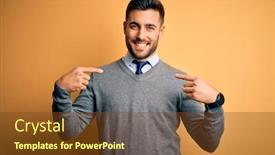  Presentation with elegant - Beautiful slide deck featuring young-handsome-businessman-wearing-elegant backdrop and a tawny brown colored foreground