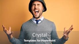  Presentation with military - PPT layouts consisting of young-handsome-businessman-wearing-military background and a dark gray colored foreground