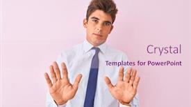  Presentation with forbidden - Colorful PPT theme enhanced with young-handsome-businessman-wearing-shirt backdrop and a lemonade colored foreground