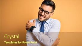  Presentation with self love - Slides with young-handsome-businessman-wearing-tie background and a tawny brown colored foreground