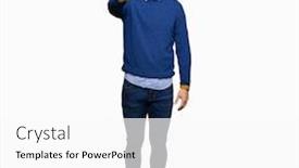  Presentation with bussines - Theme enhanced with young handsome bussines man doing stop sing with palm of the hand warning expression with negative and serious gesture on the face background and a white colored foreground