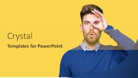  Presentation with bussines - Presentation with young-handsome-bussines-man-doing background and a yellow colored foreground