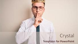  Presentation with young business man - Audience pleasing presentation consisting of young-handsome-caucasian-business-man backdrop and a lemonade colored foreground