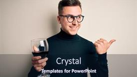  Presentation with alcoholic - Presentation theme with young-handsome-caucasian-man-drinking background and a navy blue colored foreground