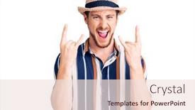  Presentation with rock star - Presentation with young-handsome-caucasian-man-wearing background and a lemonade colored foreground