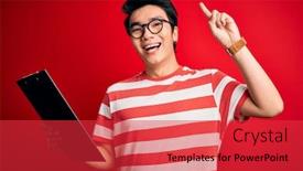  Presentation with inspector - Beautiful slide deck featuring young-handsome-chinese-inspector-man backdrop and a red colored foreground