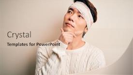  Presentation with accident - Cool new slide deck with young-handsome-chinese-man-injured backdrop and a lemonade colored foreground