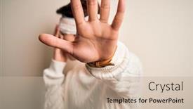  Presentation with accident - Cool new PPT theme with young-handsome-chinese-man-injured backdrop and a mint green colored foreground