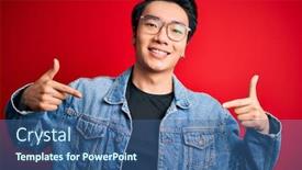  Presentation with chinese - Slide set featuring young-handsome-chinese-man-wearing background and a ocean colored foreground