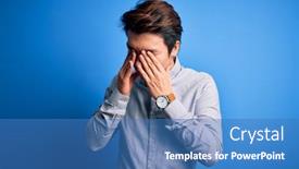  Presentation with vision - PPT theme consisting of young-handsome-chinese-man-wearing background and a teal colored foreground