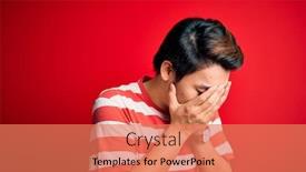  Presentation with chinese - Slide set consisting of young-handsome-chinese-man-wearing background and a coral colored foreground