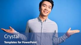  Presentation with chinese - Beautiful slide deck featuring young-handsome-chinese-man-wearing backdrop and a ocean colored foreground