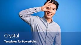  Presentation with chinese chinese - Presentation design having young-handsome-chinese-man-wearing background and a ocean colored foreground