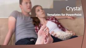  Presentation with free trial spirituality - Beautiful theme featuring young handsome couple enjoying free backdrop and a coral colored foreground