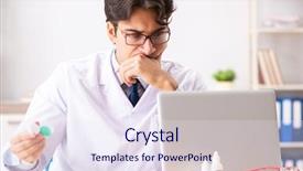  Presentation with working - PPT theme having young handsome doctor oculist working background and a  colored foreground