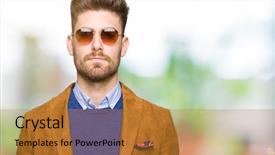  Presentation with elegant - Amazing presentation theme having young handsome elegant man wearing backdrop and a  colored foreground