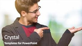  Presentation with elegant - PPT theme with young handsome elegant man wearing background and a  colored foreground