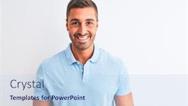  Presentation with elegant - Audience pleasing slide deck consisting of young-handsome-elegant-man-wearing backdrop and a  colored foreground