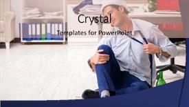  Presentation with collage of families celebrating christmas - Cool new theme with young handsome employee celebrating christmas backdrop and a  colored foreground