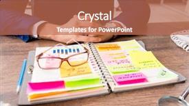  Presentation with planning - Beautiful PPT layouts featuring young handsome employee planning his backdrop and a coral colored foreground