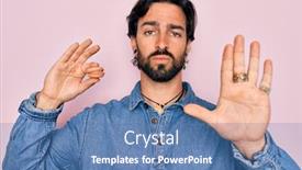  Presentation with french pastry - Theme enhanced with young-handsome-hispanic-bohemian-hipster background and a teal colored foreground