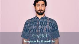  Presentation with bohemian - Amazing PPT theme having young-handsome-hispanic-bohemian-man backdrop and a ocean colored foreground