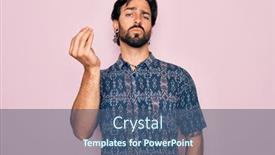  Presentation with bohemian - Colorful PPT theme enhanced with young-handsome-hispanic-bohemian-man backdrop and a ocean colored foreground