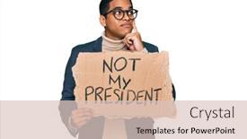  Presentation with president ho chi minh - Slide set consisting of young-handsome-hispanic-man-holding background and a lemonade colored foreground