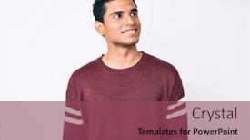  Presentation with natural - Cool new presentation theme with young-handsome-hispanic-man-over backdrop and a violet colored foreground