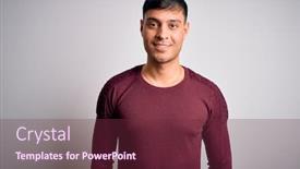  Presentation with cool - Amazing slide set having young-handsome-hispanic-man-wearing backdrop and a tawny brown colored foreground