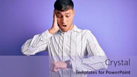  Presentation with purple business - PPT theme enhanced with young-handsome-hispanic-man-wearing background and a light blue colored foreground