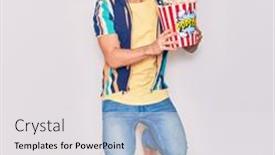  Presentation with hispanic - Beautiful PPT theme featuring young-handsome-hispanic-man-wearing backdrop and a white colored foreground