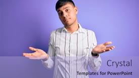  Presentation with purple business - PPT layouts having young-handsome-hispanic-man-wearing background and a light blue colored foreground