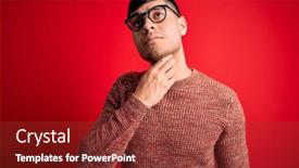  Presentation with sore throat - Slide deck enhanced with young-handsome-hispanic-man-wearing background and a tawny brown colored foreground