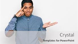  Presentation with think - Slides enhanced with young-handsome-hispanic-man-wearing background and a white colored foreground