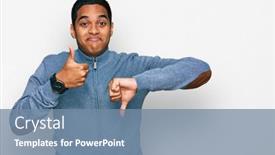  Presentation with conflict - Presentation design enhanced with young-handsome-hispanic-man-wearing background and a seafoam green colored foreground