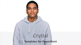  Presentation with hispanic - PPT theme enhanced with young-handsome-hispanic-man-wearing background and a light blue colored foreground