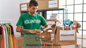  Presentation with stand - PPT theme consisting of young-handsome-hispanic-man-wearing background and a  colored foreground