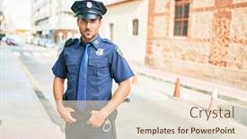  Presentation with hispanic - Theme with young-handsome-hispanic-policeman-wearing background and a lemonade colored foreground