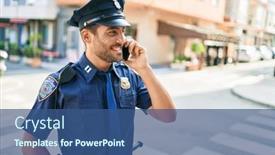  Presentation with hispanic - Cool new theme with young-handsome-hispanic-policeman-wearing backdrop and a ocean colored foreground