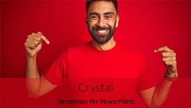  Presentation with indian - Cool new PPT theme with young-handsome-indian-man-wearing backdrop and a crimson colored foreground