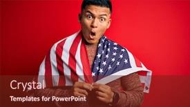  Presentation with latin america - Audience pleasing PPT layouts consisting of young-handsome-latin-patriotic-man backdrop and a tawny brown colored foreground