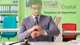  Presentation with lawyer - Beautiful presentation featuring young-handsome-lawyer-working backdrop and a mint green colored foreground