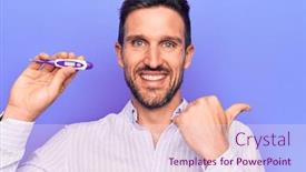  Presentation with temperature - Slide set enhanced with young-handsome-man-controlling-temperature background and a sky blue colored foreground