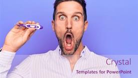  Presentation with temperature - Presentation design enhanced with young-handsome-man-controlling-temperature background and a sky blue colored foreground