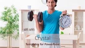  Presentation with purple morning fall - Theme featuring young-handsome-man-doing-morning background and a lemonade colored foreground