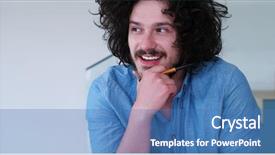  Presentation with villa - Theme enhanced with young handsome man enjoying free background and a  colored foreground