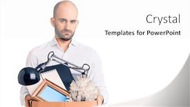  Presentation with attitude - Colorful PPT theme enhanced with young-handsome-man-fired-holding backdrop and a white colored foreground